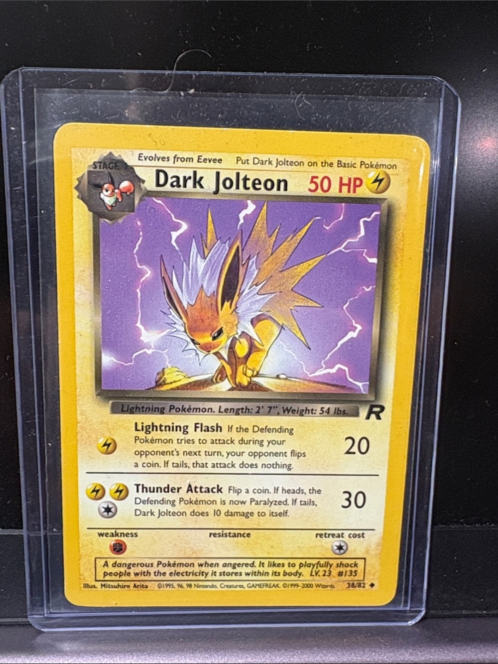 12. Dark Jolteon Pokémon Card